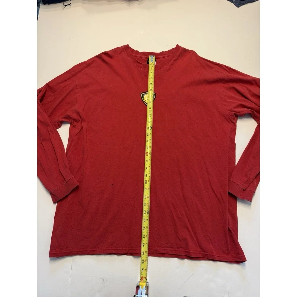 Vintage Y2K Jordan Brand Long Sleeve Shirt XXL Red Oversized Boxy Spell Out 2003